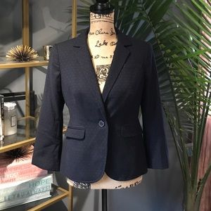 The Limited Navy Polka Dot Blazer Size S